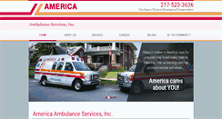 Desktop Screenshot of americaambulanceservice.com